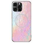 For iPhone 16 Pro Dazzling Acrylic Shockproof MagSafe Phone Case(Pink)