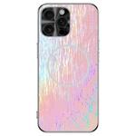 For iPhone 15 Pro Max Dazzling Acrylic Shockproof MagSafe Phone Case(Pink)