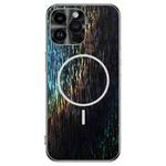 For iPhone 13 Pro Max Dazzling Acrylic Shockproof MagSafe Phone Case(Black)