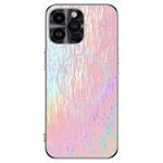 For iPhone 12 Pro Dazzling Acrylic Shockproof MagSafe Phone Case(Pink)