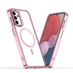 For Samsung Galaxy A13 4G / 5G MagSafe Magnetic Clear Phone Case(Pink)