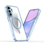 For Samsung Galaxy A15 5G / 4G MagSafe Magnetic Clear Phone Case(Blue)