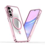 For Samsung Galaxy A15 5G / 4G MagSafe Magnetic Clear Phone Case(Pink)