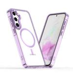 For Samsung Galaxy A35 5G MagSafe Magnetic Clear Phone Case(Purple)