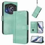 For Cubot A30 Line Splicing Buckle Retro Leather Phone Case(Mint Green)