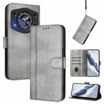 For Cubot A30 Line Splicing Buckle Retro Leather Phone Case(Grey)