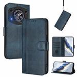 For Cubot A30 Line Splicing Buckle Retro Leather Phone Case(Dark Blue)