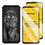 For Ulefone Armor X16 / X16 Pro 2pcs / Pack Ulefone 9H HD Anti Fingerprint Tempered Glass Screen Protector