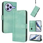 For Xiaomi Civi 5 Pro 5G Line Splicing Buckle Retro Leather Phone Case(Mint)
