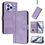 For Xiaomi Civi 5 Pro 5G Line Splicing Buckle Retro Leather Phone Case(Purple)