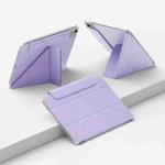 For iPad Air 11 2025 / 2024 Four-corner Anti-collision Magnetic Double-sided Clip Tablet Case(Purple)