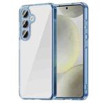 For Samsung Galaxy S25 5G / S24 5G PC Hybrid TPU Airbag Shockproof Phone Case(Transparent Blue)