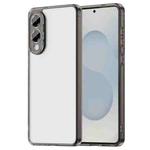 For Samsung Galaxy S25 Edge 5G PC Hybrid TPU Airbag Shockproof Phone Case(Transparent Black)