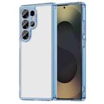 For Samsung Galaxy S25 Ultra 5G PC Hybrid TPU Airbag Shockproof Phone Case(Transparent Blue)