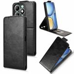 For itel A90 Magnetic Vertical Flip Leather Phone Case with Buckle(Black)