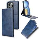 For itel A90 Magnetic Vertical Flip Leather Phone Case with Buckle(Blue)
