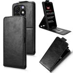 For itel Zeno 10 Magnetic Vertical Flip Leather Phone Case with Buckle(Black)