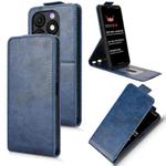 For itel Zeno 10 Magnetic Vertical Flip Leather Phone Case with Buckle(Blue)