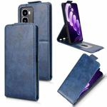For itel City 100 Magnetic Vertical Flip Leather Phone Case with Buckle(Blue)