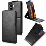 For itel A95 5G Magnetic Vertical Flip Leather Phone Case with Buckle(Black)