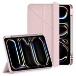 For iPad Pro 11 2024 WIWU 360 Rotation Magnetic Leather Tablet Case(Pink)