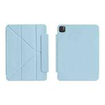 For iPad Air 13 2025 / 2024 / Pro 12.9 WIWU Smart Magnetic Double-sided Clip Leather Tablet Case(Blue)