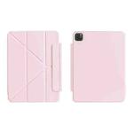 For iPad Air 13 2025 / 2024 / Pro 12.9 WIWU Smart Magnetic Double-sided Clip Leather Tablet Case(Pink)