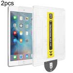 For iPad 9.7 2018 / 2017 2pcs Dust-Free Easy Install HD Tempered Glass Film