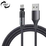 FXCM-WY0G 2.4A USB to Micro USB 180 Degree Rotating Elbow Charging Cable, Length:1.2m(Grey)