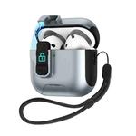 For AirPods 3 Automatic Pop-up Cover Holder Earphone Case with Switch Lock(Grey)