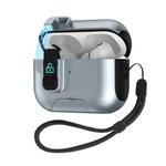 For AirPods Pro 2 Automatic Pop-up Cover Holder Earphone Case with Switch Lock(Grey)
