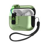 For AirPods Pro 2 Automatic Pop-up Cover Holder Earphone Case with Switch Lock(Army Green)