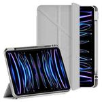 For iPad Air 13 2025 / 2024 / Pro 12.9 WIWU 360 Rotation Magnetic Leather Tablet Case(Grey)