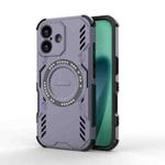 For iPhone 17 Butterfly Armor MagSafe Magnetic Ring Shockproof Phone Case(Purple)