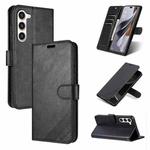For Samsung Galaxy S23+ 5G AZNS Sheepskin Texture Flip Leather Phone Case(Black)