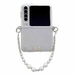 For Huawei Pura X TPU Side Buckle Glitter Portable Style Phone Case(Silver)