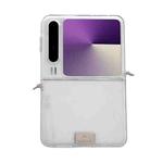 For Huawei Pura X TPU Side Buckle Nameplate Phone Case(Transparent)