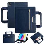 For iPad Air 11 2025 / 2024 Zipper Handle Retro Smart Leather Tablet Case(Royal Blue)