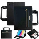 For iPad Air 11 2025 / 2024 Zipper Handle Retro Smart Leather Tablet Case(Black)