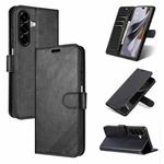 For Samsung Galaxy A26 5G AZNS Sheepskin Texture Flip Leather Phone Case(Black)