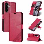 For Samsung Galaxy A56 5G AZNS Sheepskin Texture Flip Leather Phone Case(Red)