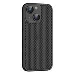 For iPhone 13 Cooling Skin Feel PC Phone Case with Lens Film(Black)