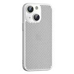 For iPhone 13 Cooling Skin Feel PC Phone Case with Lens Film(White)
