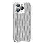 For iPhone 11 Pro Max Cooling Skin Feel PC Phone Case with Lens Film(White)