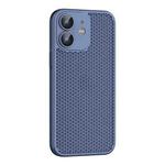 For iPhone 11 Cooling Skin Feel PC Phone Case with Lens Film(Navy Blue)