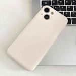 For iPhone 15 Fine Hole Insert Card Slot TPU Phone Case(White)