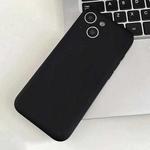 For iPhone 14 Plus Fine Hole Insert Card Slot TPU Phone Case(Black)