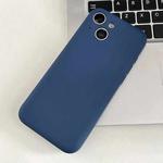 For iPhone 14 Plus Fine Hole Insert Card Slot TPU Phone Case(Blue)