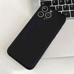 For iPhone 14 Pro Fine Hole Insert Card Slot TPU Phone Case(Black)