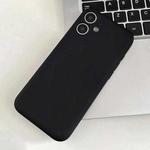For iPhone 12 Fine Hole Insert Card Slot TPU Phone Case(Black)